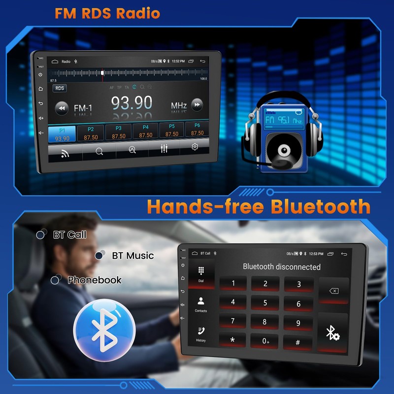 2+64GB Inefala for Mazda 2 2007-2014 Android 13 Car Radio