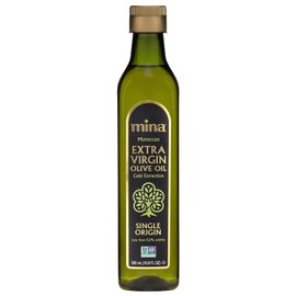 Mina Extra Virgin Olive Oil, New Harvest, Polyphenol Rich Moroccan Olive Oil - 16.9 Fl Oz