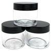 Beauticom 6 Piece 1 oz. USA Acrylic Round Clear Jars