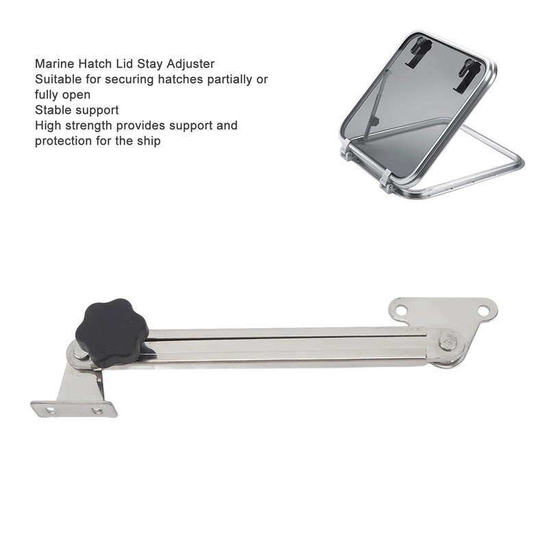 Marine Hatch Lid Stay Adjuster Flexible Stainless Steel Hatch Support
