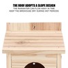 Innovative Wooden Birdhouse Natural and Safe DIY Outdoor Wooden Birdhouse