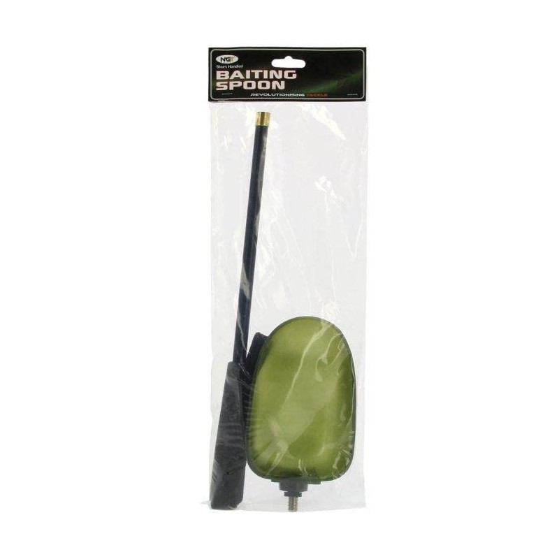NGT Baiting Spoon and Handle Set - Green, One Size
