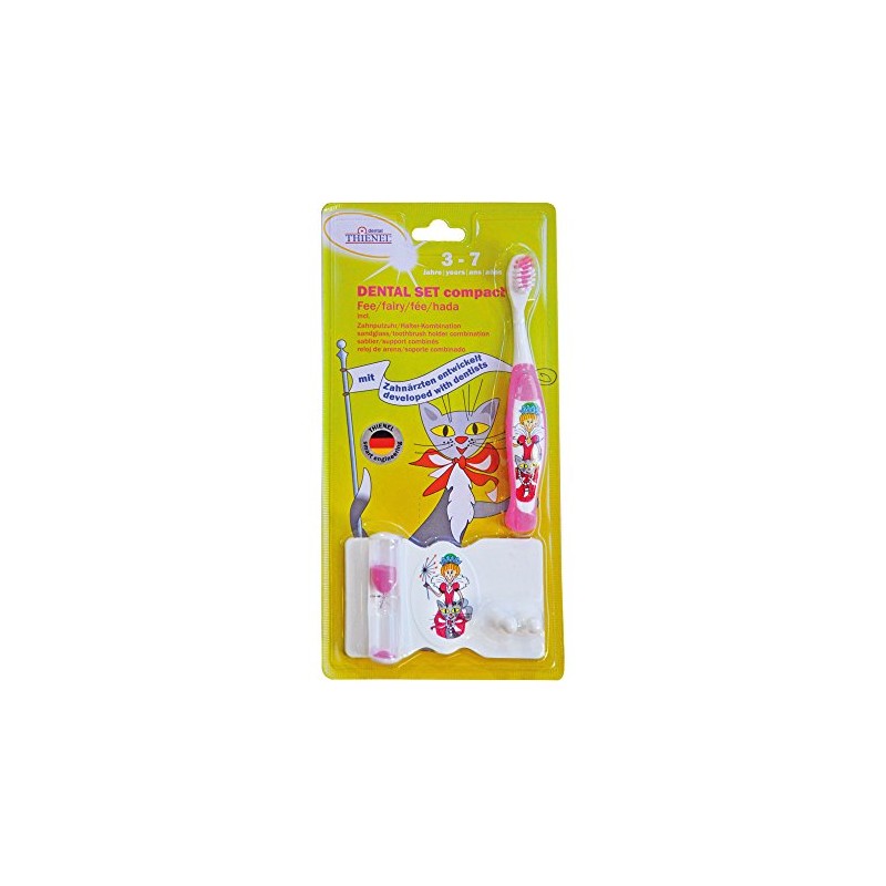 THIENEL 20142 Compact Dental Set with Tooth Fairy Motif Pink