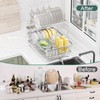 LIYI Dish Drying Rack,Large Dish Rack for Kitchen Counter,2-Tier Dish