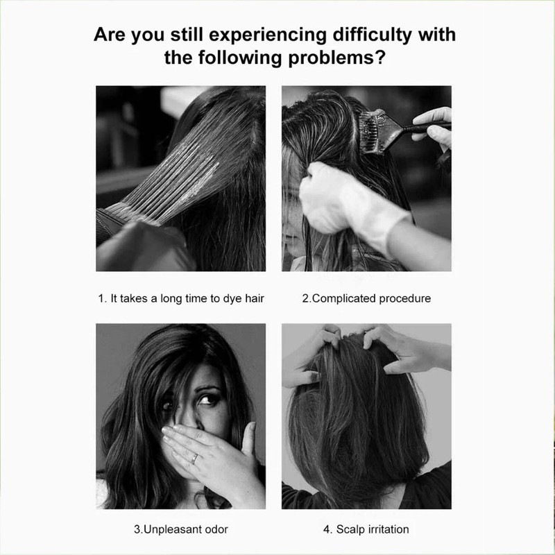 Hair Color Dye Rambut Color Hair Dye Shampoo (30 ml