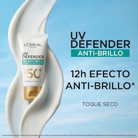 L'Oréal Paris Protector Solar Diario Anti-Brillo FPS50+ UV Defender, 40ml