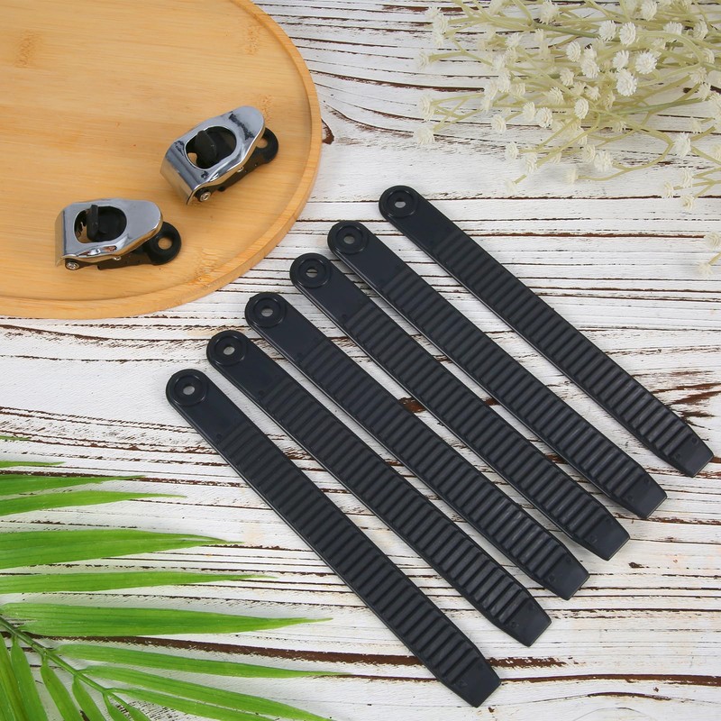 Gosknor 6pcs Snowboard Ankle Ladder Strap Binding+2pcs Buckles, Snowboard Binding