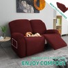 YEMYHOM 6 Pieces Stretch Loveseat Recliner Slipcover Jacquard Recliner Sofa