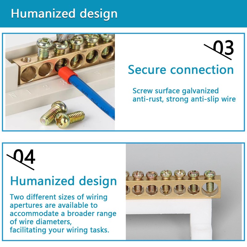 Minidodoca- PK8GTACP 8 Terminal Ground Bar Kit
