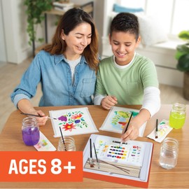 MindWare Creative Watercolor Paint Set - Includes Guided Video Painting Instructions and Materials for Two Masterpieces