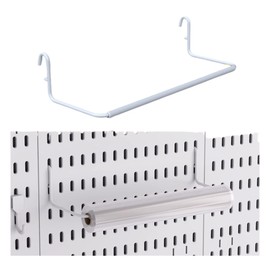 TIANNLINPY Kitchen Paper Towel Holder Rustproof Heavy Duty Space Saving Convenient Storage No Drill Installation Suitable for Kitchen Pegboard Hooks Accessories Pegboard Tool Organizer White