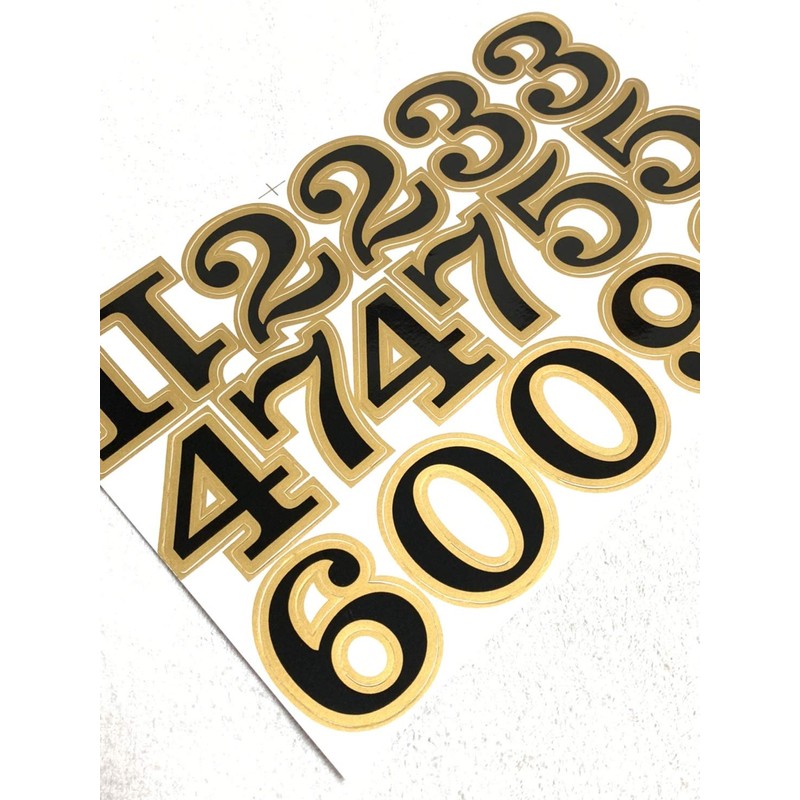 XIAXIN Waterproof PVC Number Sticker Set Number Sticker Set Weatherproof