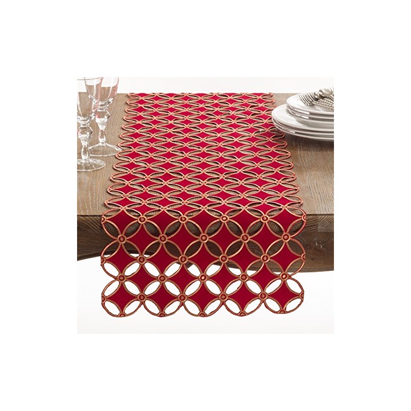 Holiday Cutwork Design Table Runner