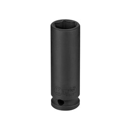 Jetech 1/2-Inch Drive 17mm Deep Impact Socket with 6-Point Design, Heat-Treated Chrome Molybdenum Alloy Steel, Metric
