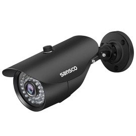 SANSCO 2MP CCTV Security Camera, All Metal Casing, Wired Analog CCTV AHD Add-on Camera for DVR Security Camera System with Outdoor IP66 Waterproof 100 ft Night Vision, Bullet, Non-WiFi, Vandal Proof