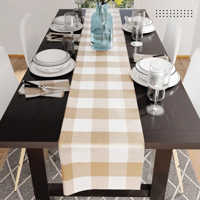Encasa XO Cotton Table Runner | Size 13x104 in |