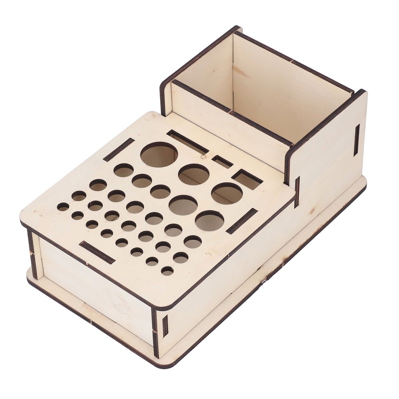 Leather Tools Storage Box Shelf Beech Leathers Craft Rack Stand