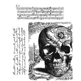 Tim Holtz Cling Stamps 7"X8.5"-Gothic Tapestry