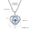 IDOKAWA Collar con colgante para mujer, Zirconia cúbica, Circón