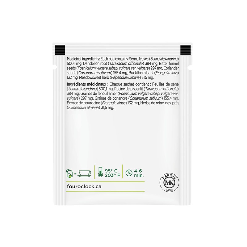Four O'Clock Herbalist Elimination Laxative Herbal Tea, Non-Gmo, Kosher, Gluten-Free,