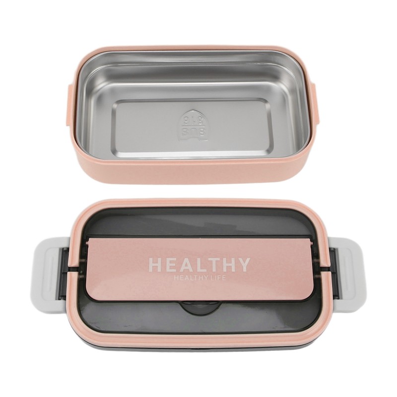 Bento Lunch Box 316 Stainless Steel 700ml Capacity Leakproof Microwave