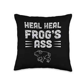 Mexican Quotes Sana Sana Colita de Rana Heal Heal Frog's Ass Throw Pillow