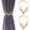 2 Pack Curtain Tieback,Alloy Curtain Holdback Window Curtain Tieback Curtain