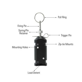 Perimeter Trip Alarm, 4.5V Aluminum Alloy Perimeter Device 360 Degree Coverage, Early Warning Security System for Camping Tent Property Safety