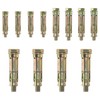12-Piece Heavy Duty Expansion Bolts, Zinc-Plated Wall Anchor Bolt
