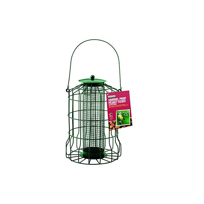 Gardman A01621 Squirrel Proof Peanut Feeder, Natural, 17 x 17