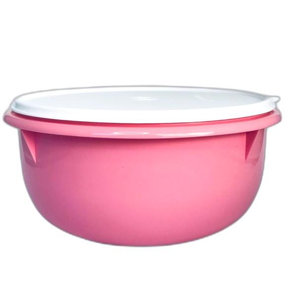 Tupperware Peng Mixing Bowl 3.0 L Light Pink White Peng Bowl Serving Bowl