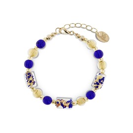 Venetiaurum - Bracelet With Original Murano Glass Beads And 925 Silver - Made in Italy Certified Jewel
