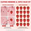 20Pcs Strawberry Iron On Patches Embroidered Fruit Appliques