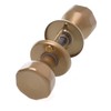 Aqbau® Door Knob, Rotatable on Round Rosette Button Push Knob