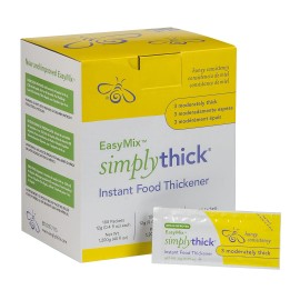 SimplyThick EasyMix | 100 Count of 12g Individual Packets | Gel Thickener for
