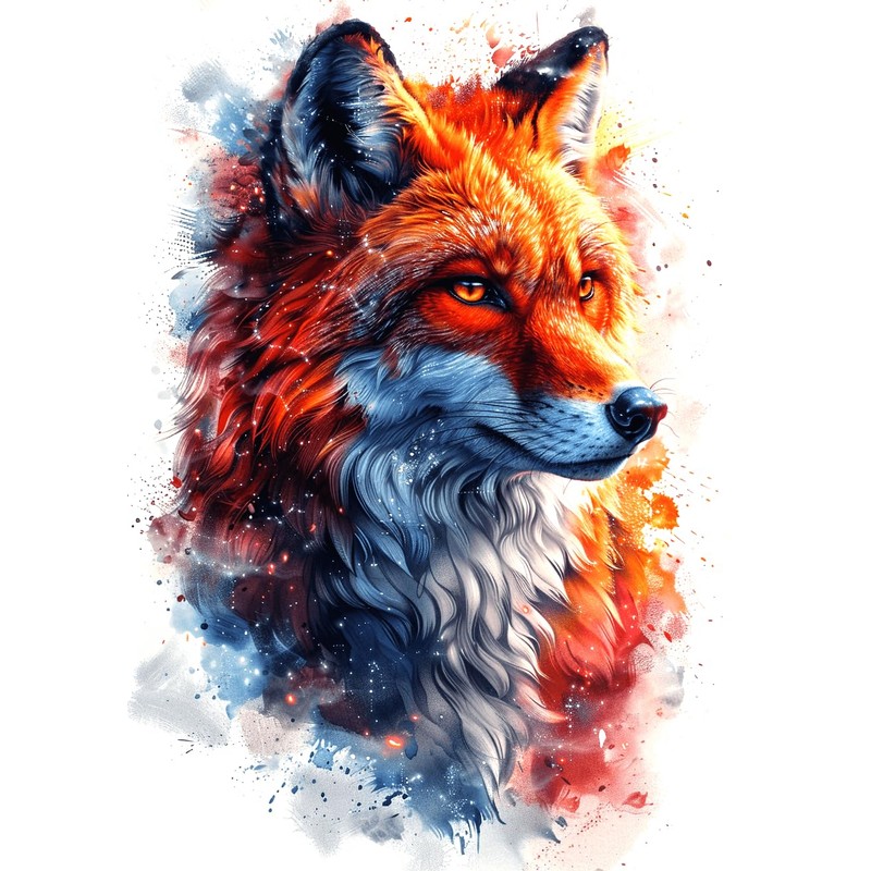 6 Sheets Temporary Lion Tattoo Fox Tattoo Bison Tattoo Wolf