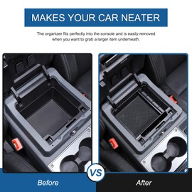 Tumukiw Center Console Organizer Tray Armrest Storage Box Compatible with INEOS Grenadier 2020-2024 Non-Slip Center Console Tray Armrest Secondary Storage Tray Phone Key Organizer Container