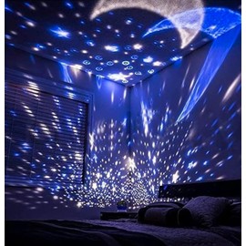 Star Master Night Light for Kids, Nebula Star Projector 360 Degree Rotation - 4 LED Bulbs 12 Light Color Changing with USB Cable,Gift for Men,Women & Children.