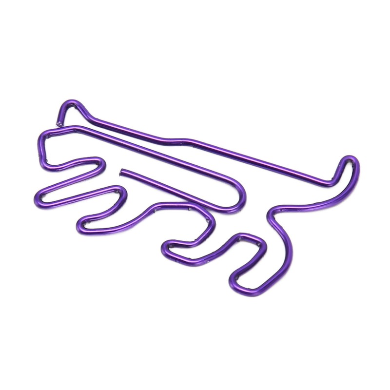 100Pcs Cute Paper Clips Animal Style Exquisite Bright Electroplated Anti