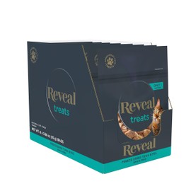 Reveal Natural Cat Treats, 8 Count, Single Ingredient Treats for Cat, Grain Free, Freeze Dried Tuna, 0.88 oz Bags