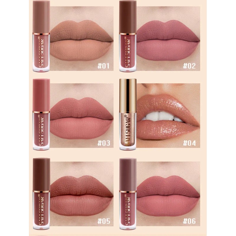 Set De 12 Labiales Mate De Larga Duración Pintalabio Regalo