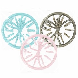 Hanging Clothes Airer Baby Hanging With Clips Plastic Drying Lightweight Clothes Indoor Outdoor For Smaller Garments Socks Towel Hats Gloves Baby Clothes Accessory Assorted Colors 26cm (Pack Of 1)