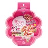 Pearl Metal D-1956 Edible Sweets Silicone 1/4 Heart Cake Mold,