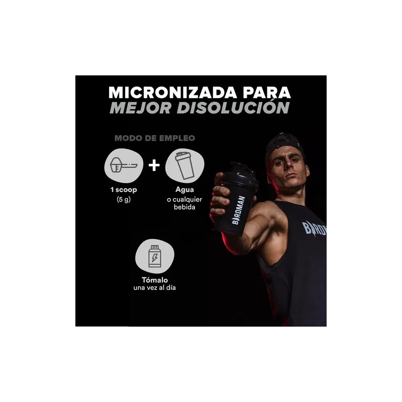 Birdman Creatina Monohidratada 90 Servicios Micronizada