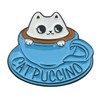 Eden E950 Fashionable Cappuccino Cat Cute Kitty Pin Badge