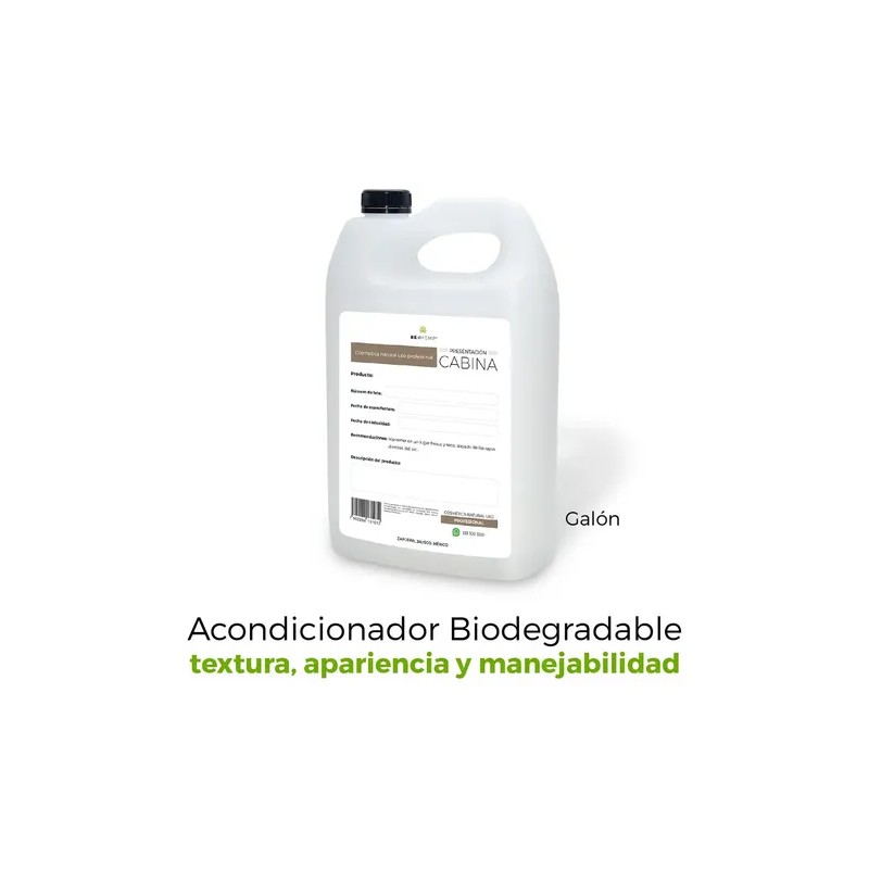 Acondicionador Vegano Base Sin Sulfatos Ni Parabenos 1 Galón