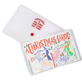 Catstudio Christmas Carol Holiday Dish & Hand Towel | Great for Kitchen, Bar, & Bathroom
