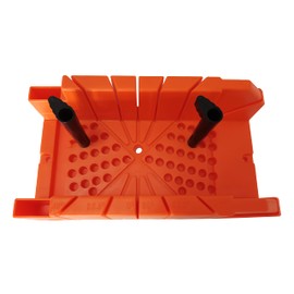 ACEgoes 12" Miter Box with Saw Included, Reinforced Steel Back Saw for Accurate Cutting, Preset 90 45 22.5 and 0 Degree Cuts, 4-1/2in x 3in (width x Height) Cutting Capacity