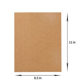 20 Sheets Colored Thick Paper Cardstock Blank for DIY Crafts Cards Making, Invitations, Scrapbook Supplies (Brown Kraft, 8.5 x 11 inches)