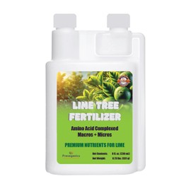 Lime Tree Fertilizer | (8 fl. oz.) Easy to Use | Liquid Fertilizer for Lime Trees and Citrus Trees | Liquid Plant Food | Contains Amino Acid Complexed Macronutrients & Micronutrients